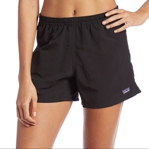 Patagonia Women’s Baggies Shorts Black 5” Inseam Hiking Running Swim Shorts